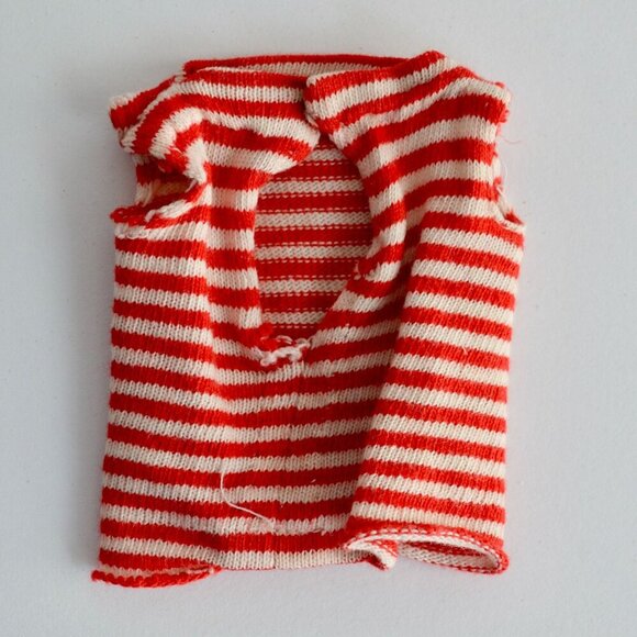 Mattel Barbie 1963 Red White Stripe Shirt - Picture 2 of 2